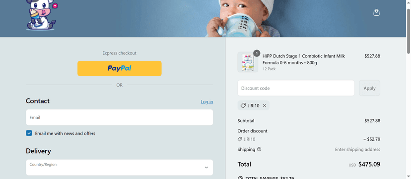 Special Discount - 10% Off on Baby Supplements at OnlyFormula